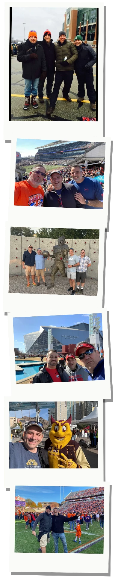 GameHopper crew memories, left inner photo strip